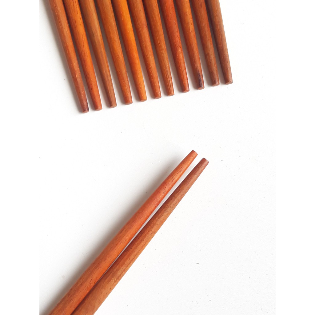Đũa gỗ cẩm trơn đầu tròn 23 cm