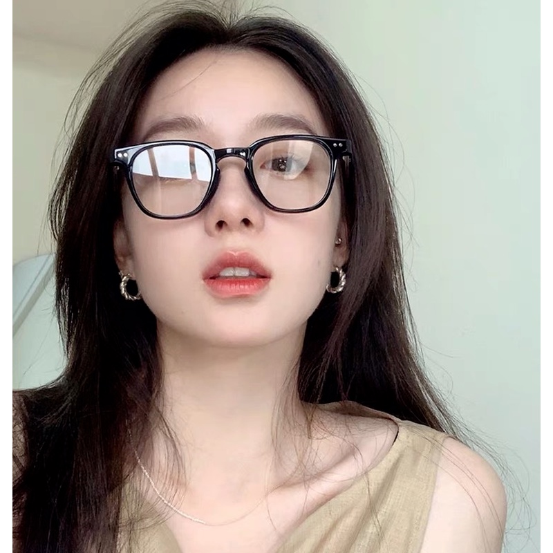 (KIQI-FASHION) COD Kính Gọng Phẳng Chống Tia Sáng Xanh Thời Trang Hàn Quốc Cho Nam Nữ