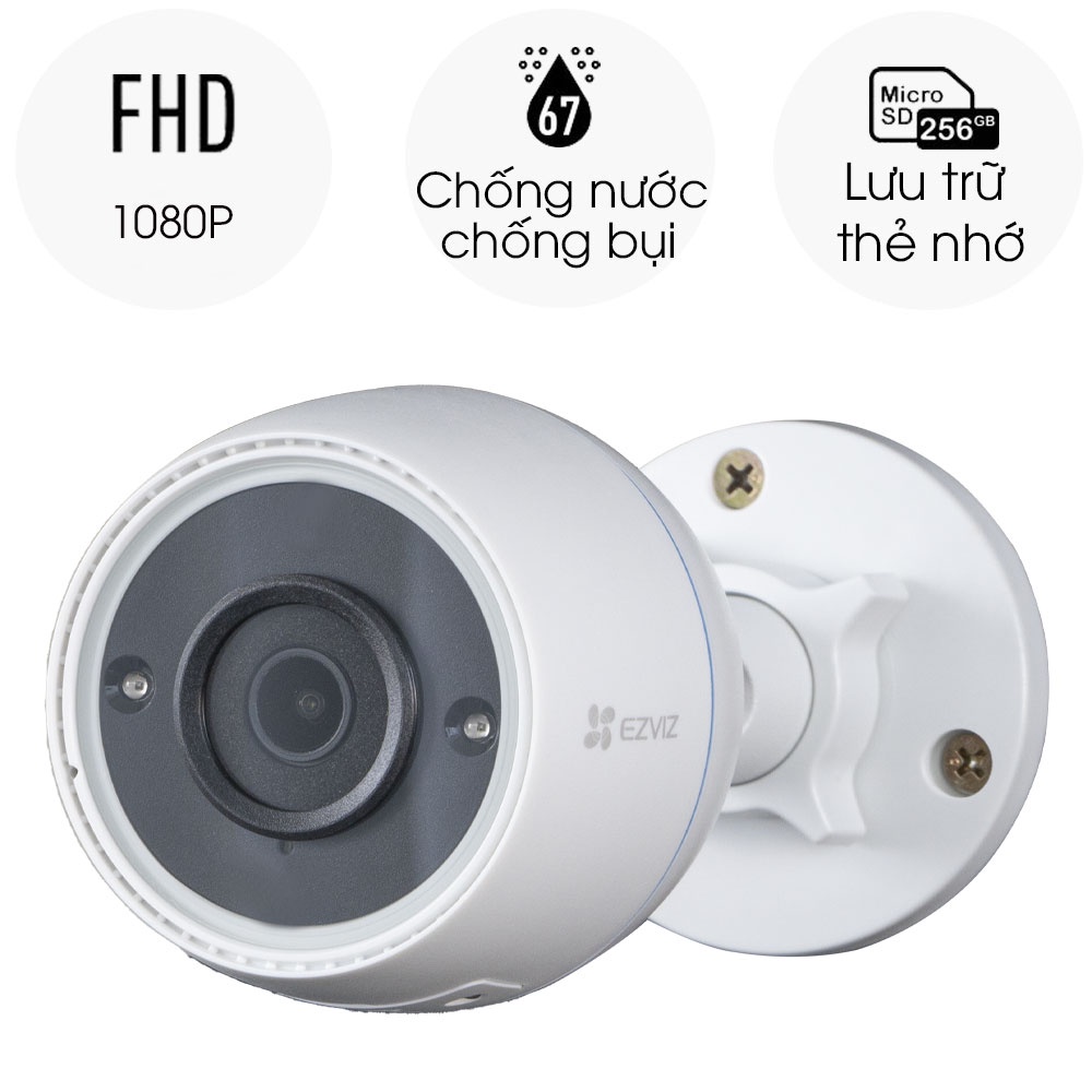 Camera EZVIZ C3TN 2M ngoài trời chống nước chống bụi IP67 - TRANGIATELECOM