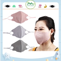 Khẩu trang chống bụi mịn, chống tia UV thông thoáng họa tiết chấm bi thời trang