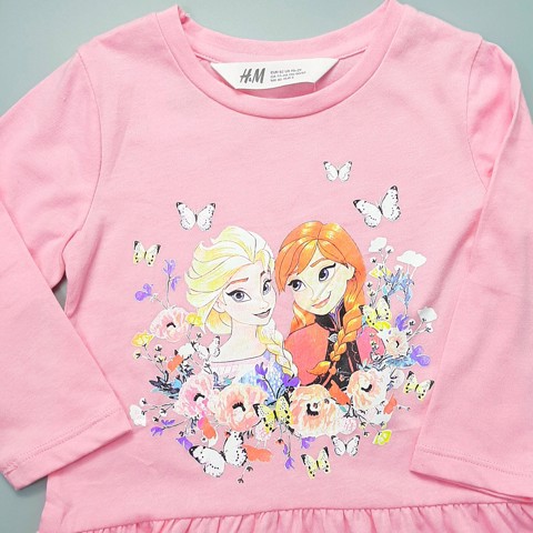 Váy dài tay H&M Elsa hồng