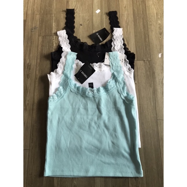 áo ba lỗ  phối ren f21 VNXK