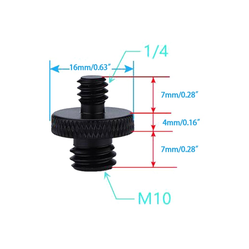 2 Ốc Chuyển Đổi Đầu 1 / 4 &quot;- 20 Sang Đầu M4 M5 M6 M8 M10 Chuyên Dụng Cho Chân Máy Ảnh