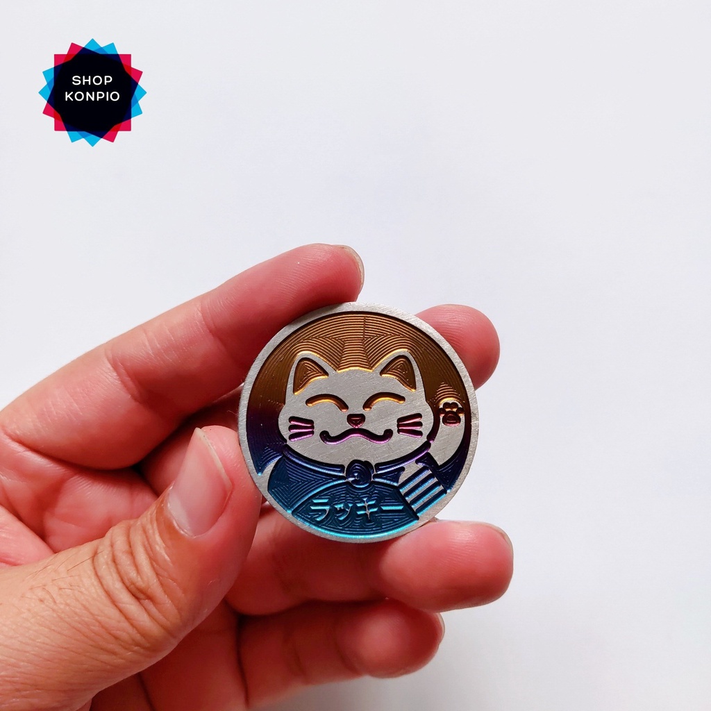 Tem Logo Titan Mèo Thần Tài Dán Xe Máy