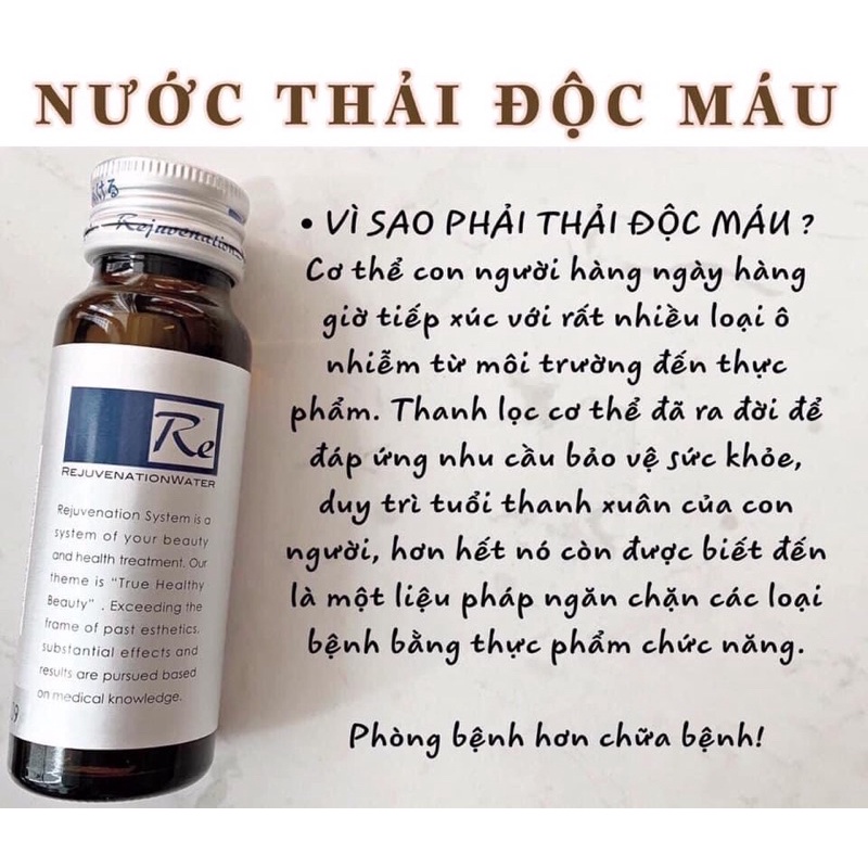 Hộp 10 lọ nước uống Re Rejuvenation Water