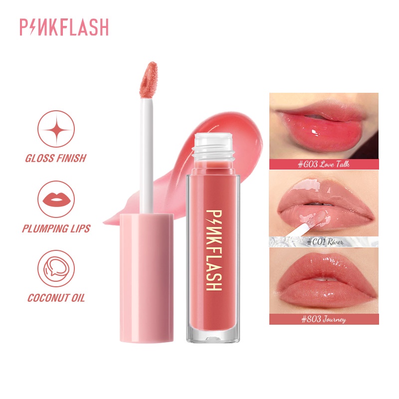 Son Dưỡng Ẩm Pinkflash Làm Đầy Môi Hiệu Ứng Lấp Lánh 1 Piece 30g