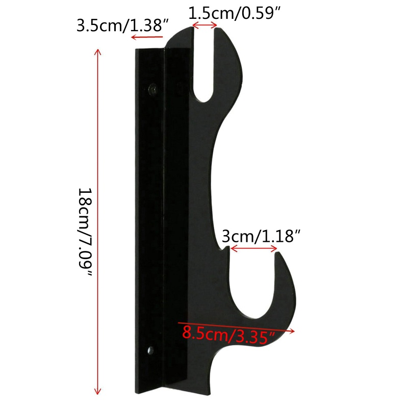 1 Cặp Giá Đỡ Thanh Kiếm Samurai Hai Lớp Gắn Tường