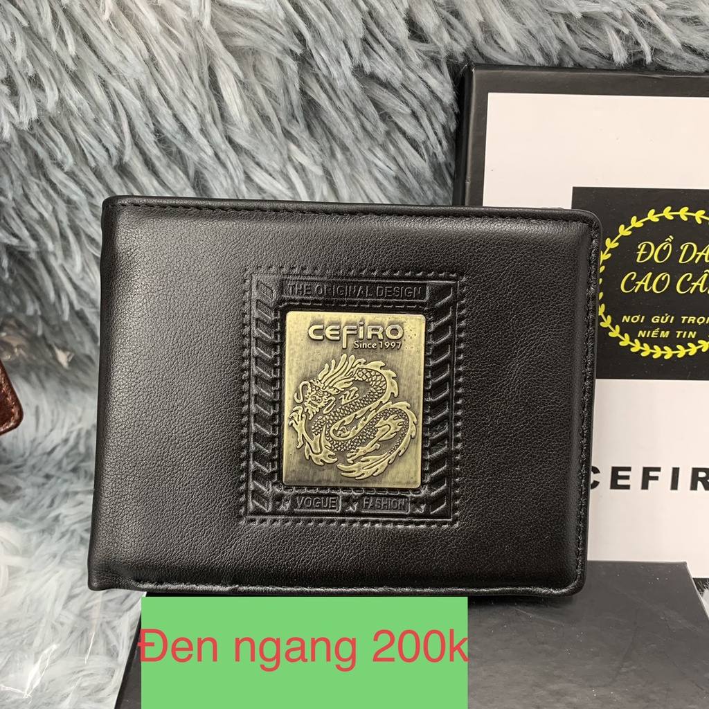 Ví Nam, Bóp Nam Da Bò Chuẩn Logo Rồng Lửa Cực Đẹp