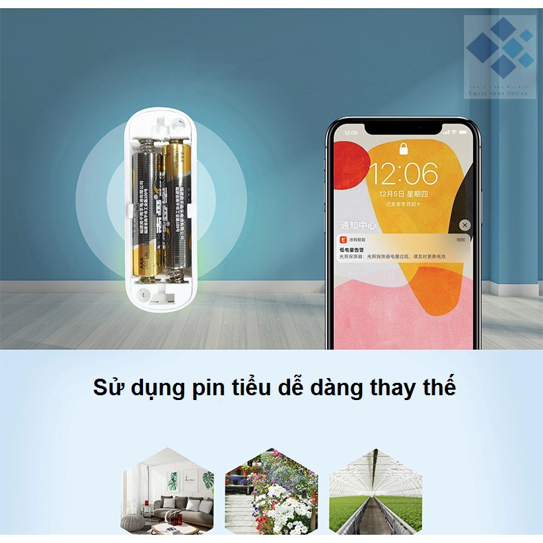 Cảm biến rung động  không dây siêu nhạy Zigbee Tuya