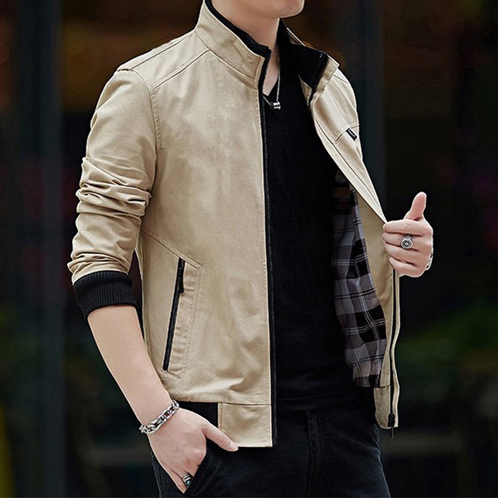 Áo Khoác Kaki Nam Cao Cấp- Không Ra Màu