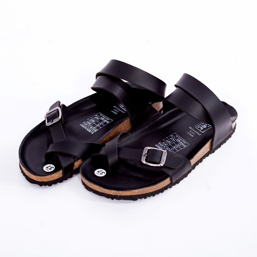 Giày sandal quai hậu Unisex xuất khẩu Châu Âu dòng Pu leather Mã D16 birken việt nam