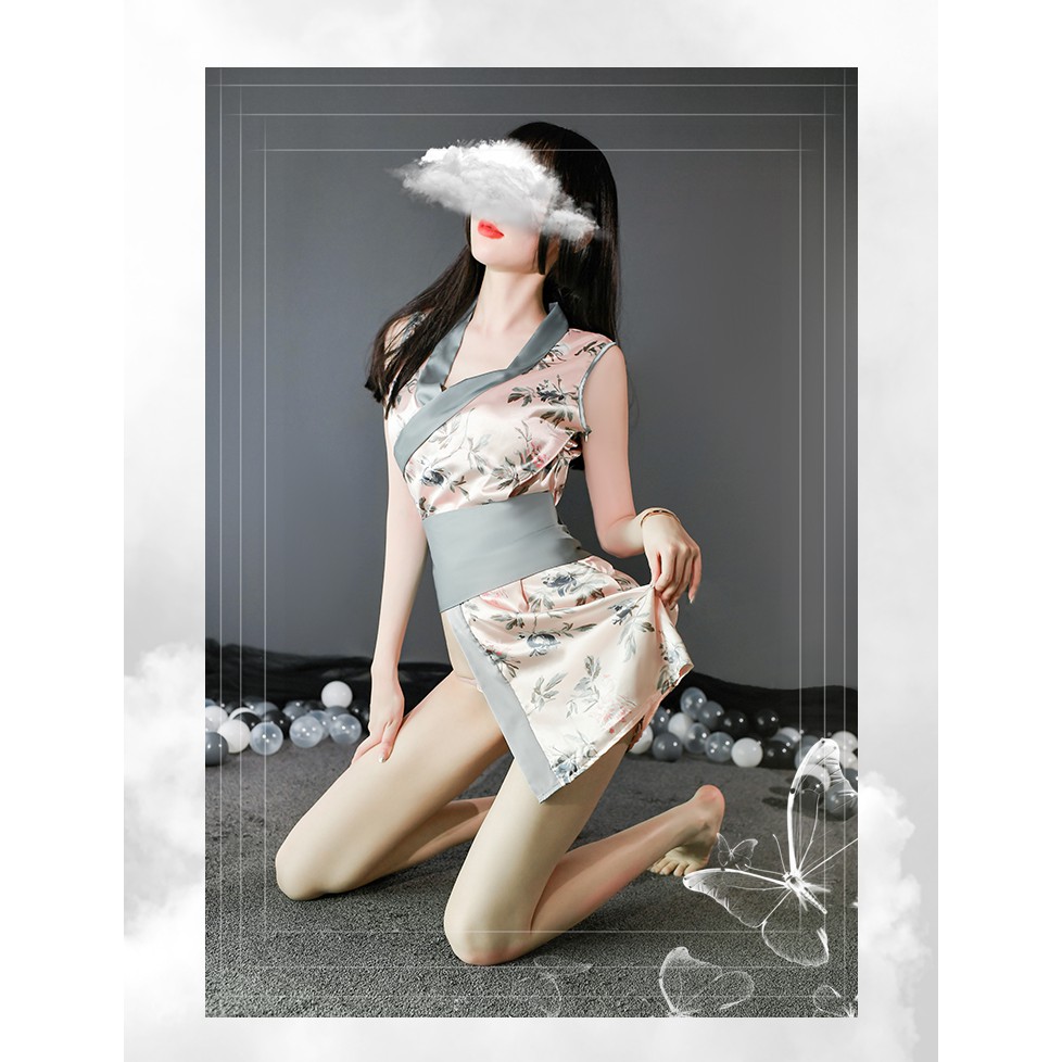 Cosplay Kimono Nhật Bản Siêu Sexy - Set Kimono Nhật Cực Kỳ Khêu Gợi Quyến Rũ Kimochi Vải Satin Lụa | BigBuy360 - bigbuy360.vn