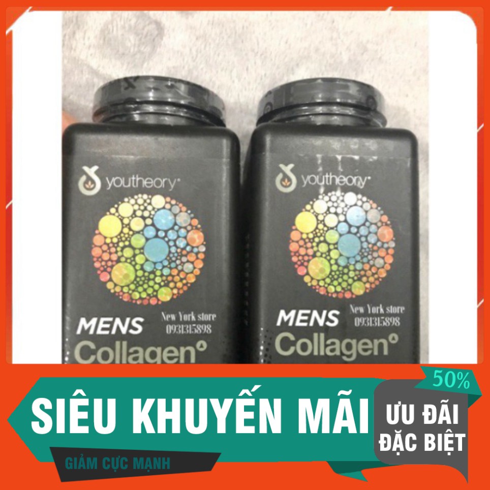 CỦ XẢ CỦ XẢ Viên uống Collagen cho nam Youtheory Men type 1 2 3 hộp 390v của Mỹ CỦ XẢ CỦ XẢ