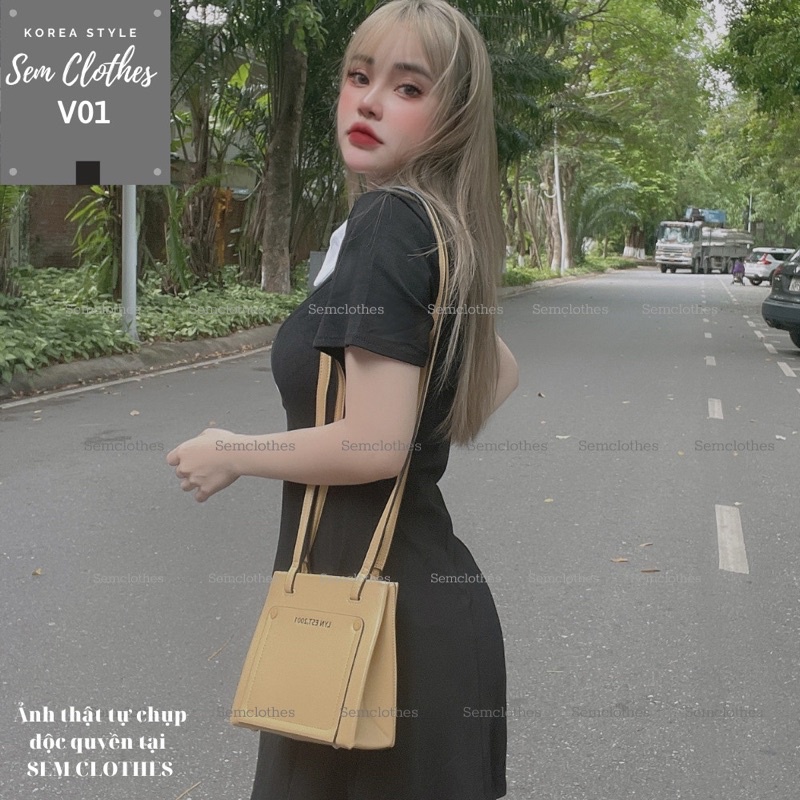 Váy polo nữ, đầm body suông dáng dài hàng đẹp chất thun gân 100% cotton V01 SEMCLOTHES | BigBuy360 - bigbuy360.vn