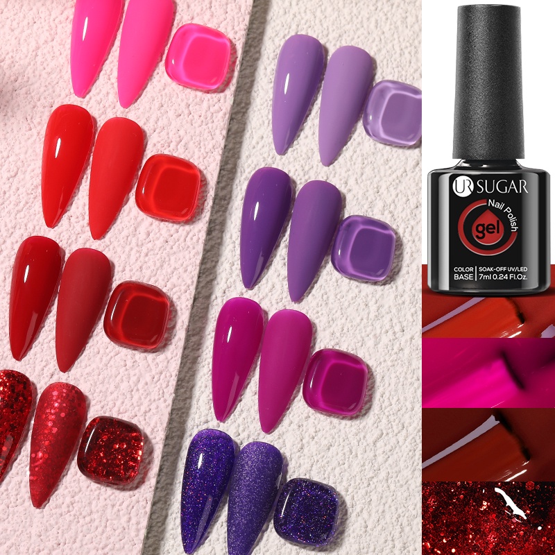 Sơn móng tay UR SUGAR UV nhiều màu sắc sắc thời trang 7ml