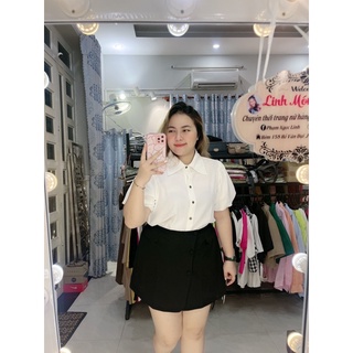 SƠMI LỤA TAY BỒNG BIGSIZE LINH MÓM