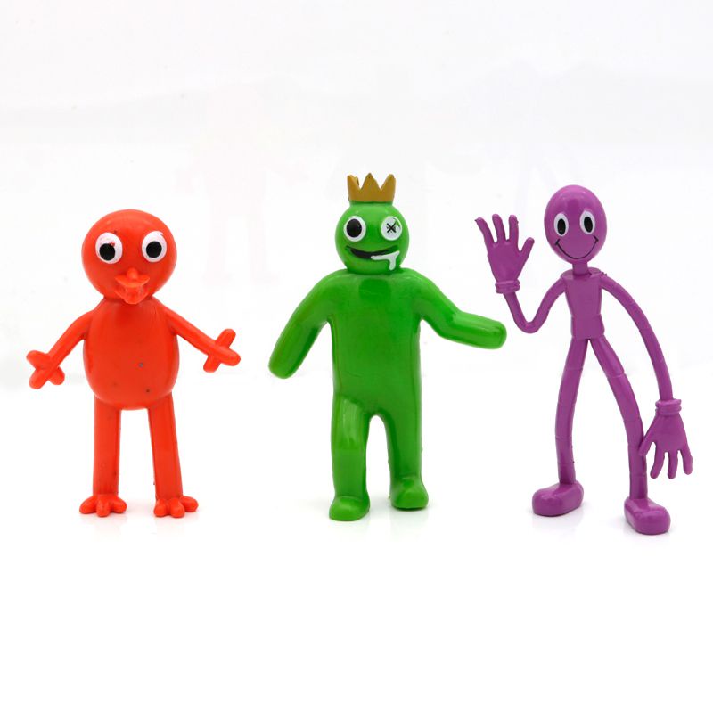 6/8pcs Rainbow Friends Game Figure Monster ROBLOX Action Figure Collection Model Doll Toys Decoration Handmade Doll Kids Gifts