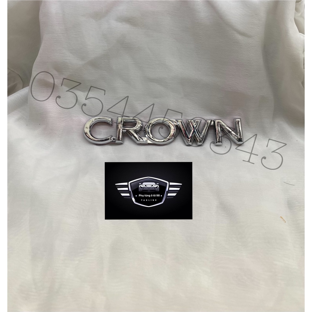 Chữ trang trí Crown cho xe Toyota