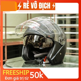 [RẺ VÔ ĐỊCH] Mũ bảo hiểm GXT 3/4 2 Kính (Có Video)