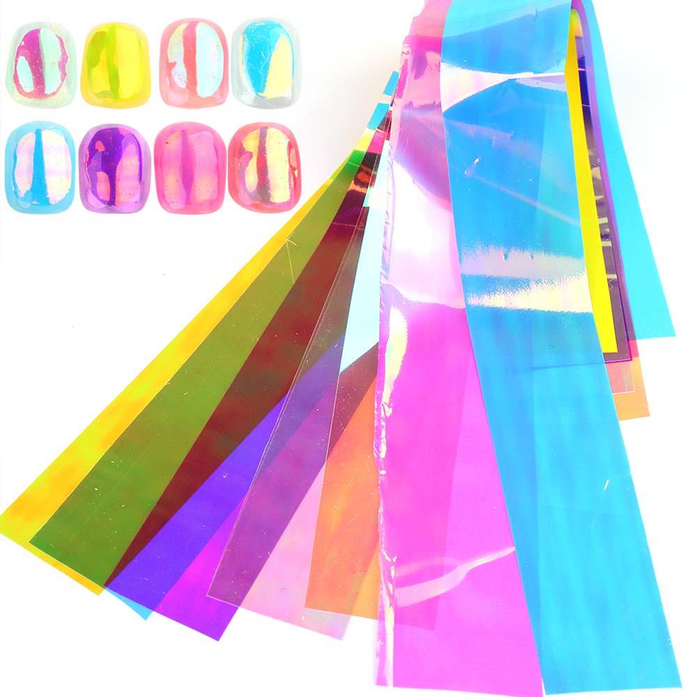 Nhãn Dán Trang Trí Móng Tay Mặt Kính Lấp Lánh