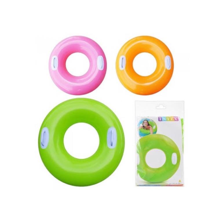 Phao bơi tròn đường kính 76cm, màu sắc tươi nổi bật thích hợp cho trẻ em và người lớn chính hãng Intex - QUYENSPORTS