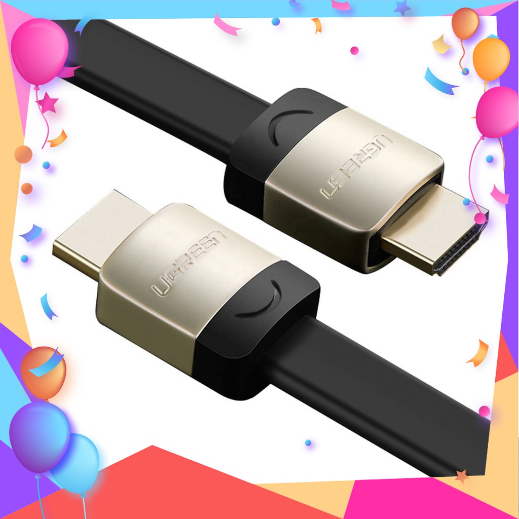 Cáp HDMI 1,5M dẹt chính hãng Ugreen UG-10260 hỗ trợ 3D 4K