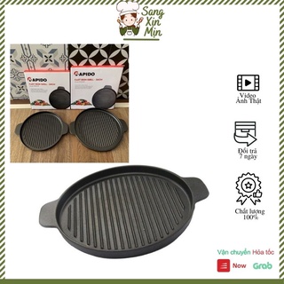 Chảo gang nướng rapido - ecocare 24cm, 26cm
