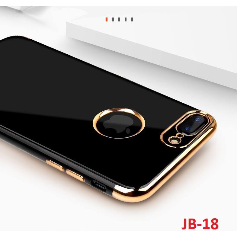 ỐP LƯNG ĐEN BÓNG VIỀN VÀNG ĐẲNG CẤP 5 / 6 Plus / 7 / 7 Plus