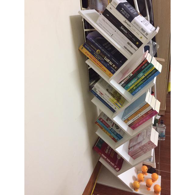 Kệ sách gỗ hiện đại hình cây 9 tầng- phòng làm việc/phòng khách GP03- thương hiệu IGA | BigBuy360 - bigbuy360.vn