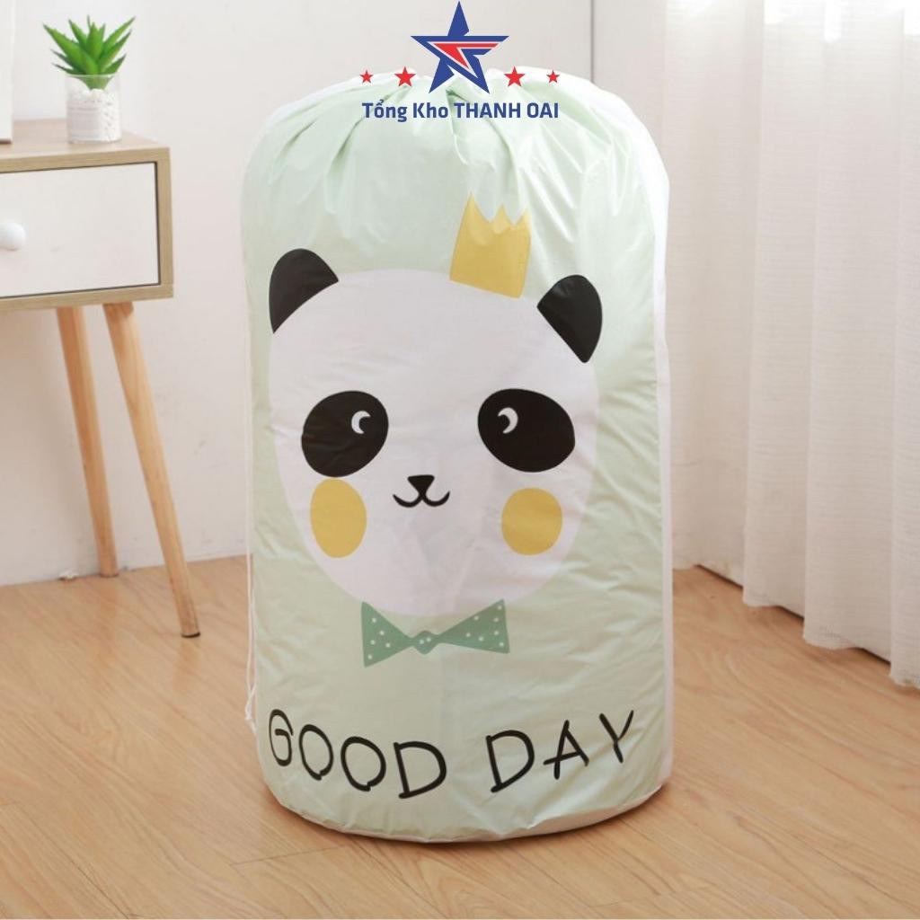Túi vải đựng chăn màn quần áo vải dù chống thấm cỡ lớn - túi đựng đồ dây rút tiện dụng