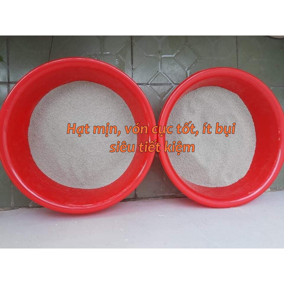 Combo 2 bao (20 kí) cát vệ sinh cho mèo hàng Việt Nam sản xuất, hương hoa lài thơm dịu, thích hợp với mọi giống mèo