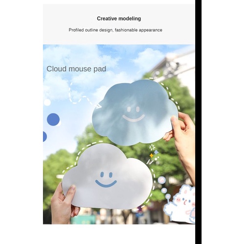 Miếng Lót Chuột Hình Đám Mây Dễ Thương Phong Cách Nhật Bản