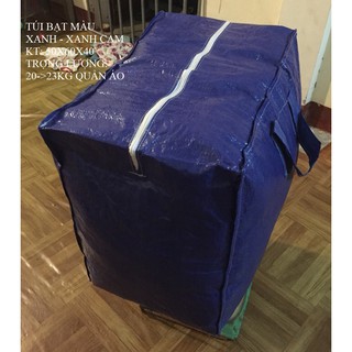 Túi bạt dứa đựng đồ xanh 2 mặt - chính hãng bạt Tú Phương 50x60x40cm