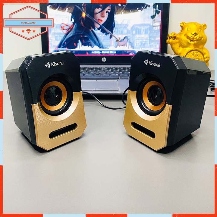 Loa Máy Tính Laptop PC Để Bàn 2.0 KISONLI A-606 Có Dây Chính Hãng Loa Vi Tính Mini Nghe Nhạc