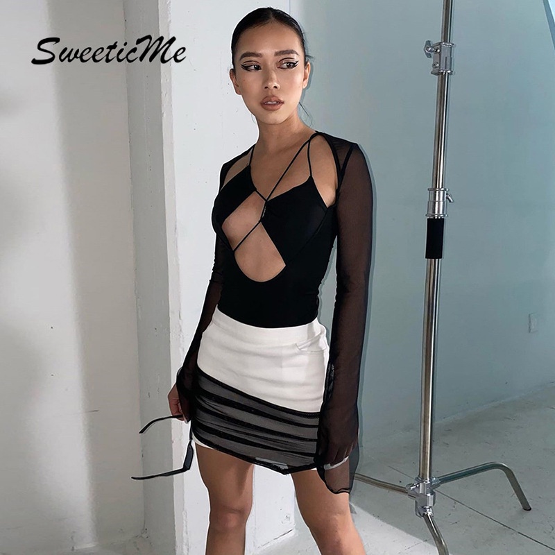 Bodysuit Lệch Vai Phong Cách Mới Cho Nữ