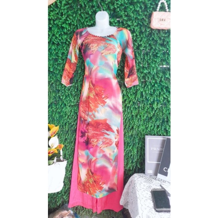 Thanh lý bộ áo dài voan hoa dễ thương