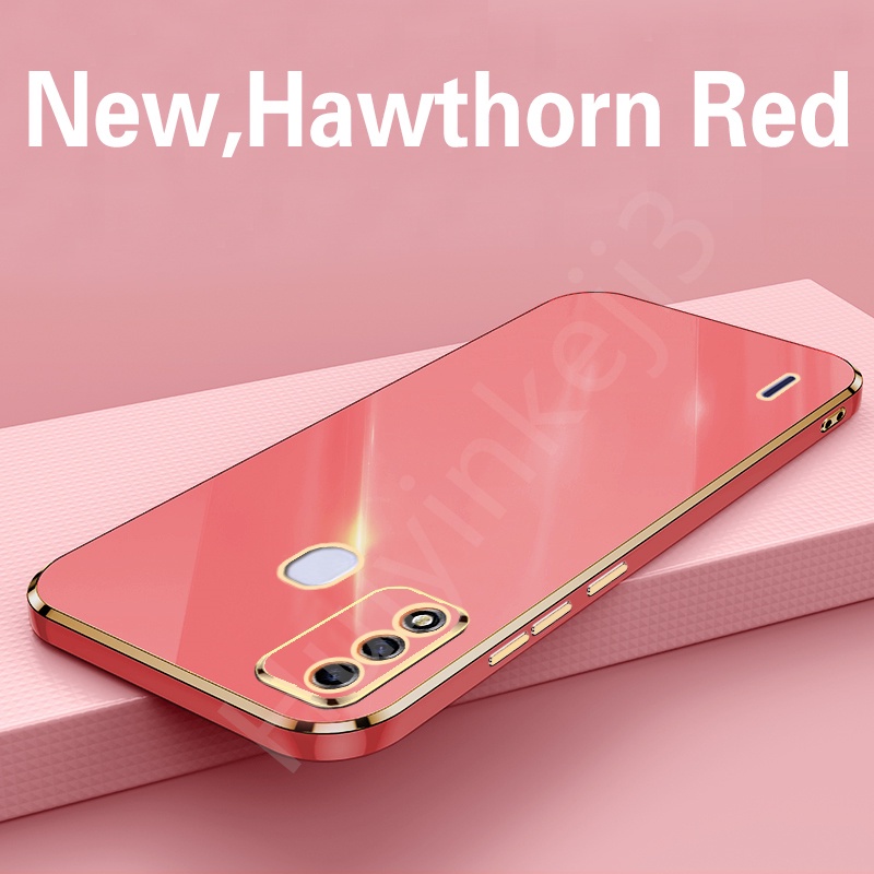 Ốp Lưng Mạ Điện Viền Vàng Cho ITEL A48