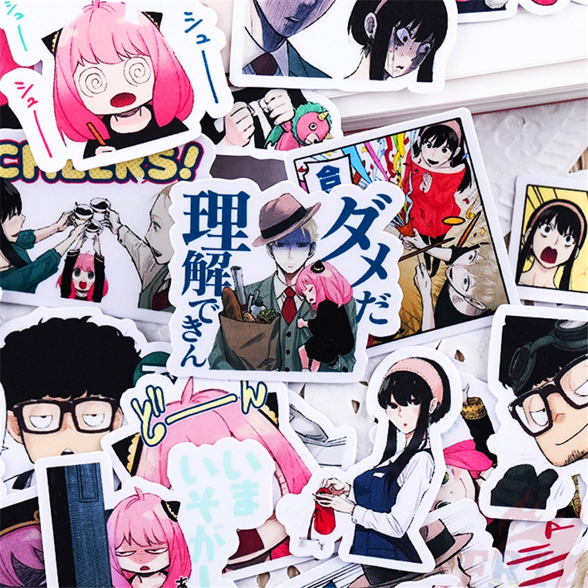 ★★★ Sticker Dán Trang Trí Nhật Ký Mini SPY×FAMILY Q-2 Anya ★★★ Bộ 60 Sticker Dán Trang Trí Album Thời Trang