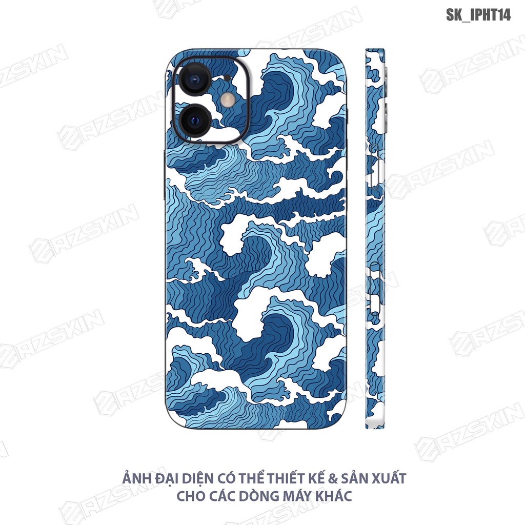 Miếng Dán Skin Hình Họa Tiết Full Lưng Viền Cho IPhone 7 - 14 Pro Max |SK_IPHT14| Chất Liệu Chính Hãng, Bền màu, Dễ Dán