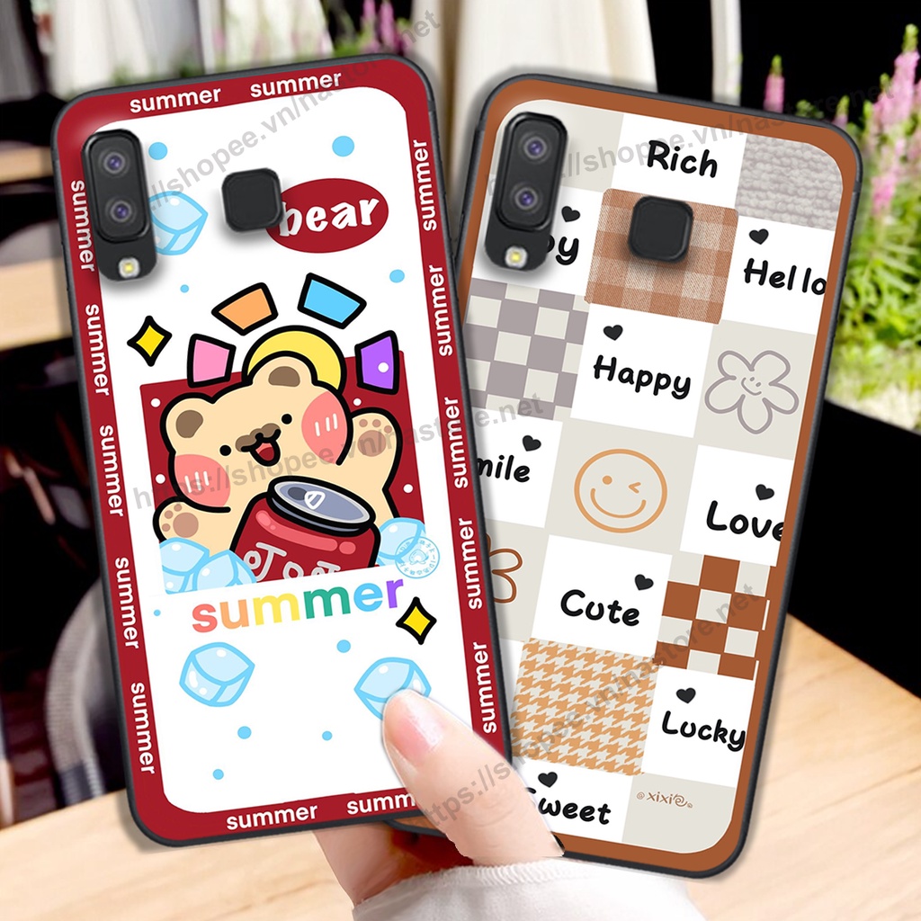 Ốp lưng Samsung A8 Star - Samsung A9 Star ốp gấu bo viền thể thao cute cực đẹp