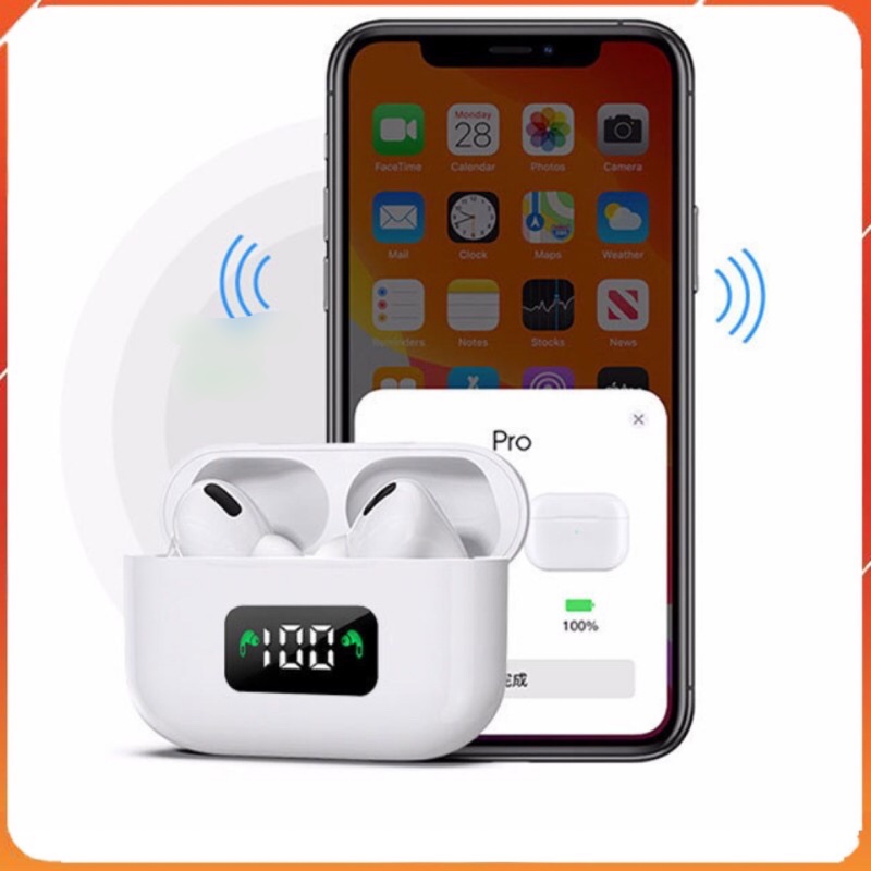 Tai Nghe Bluetooth TWS Aipot pro i69 Hàng Xịn - Định Vị - Đổi Tên - Hiển Thị Phần Trăm Pin - Âm Thanh Hay - Bass Căng