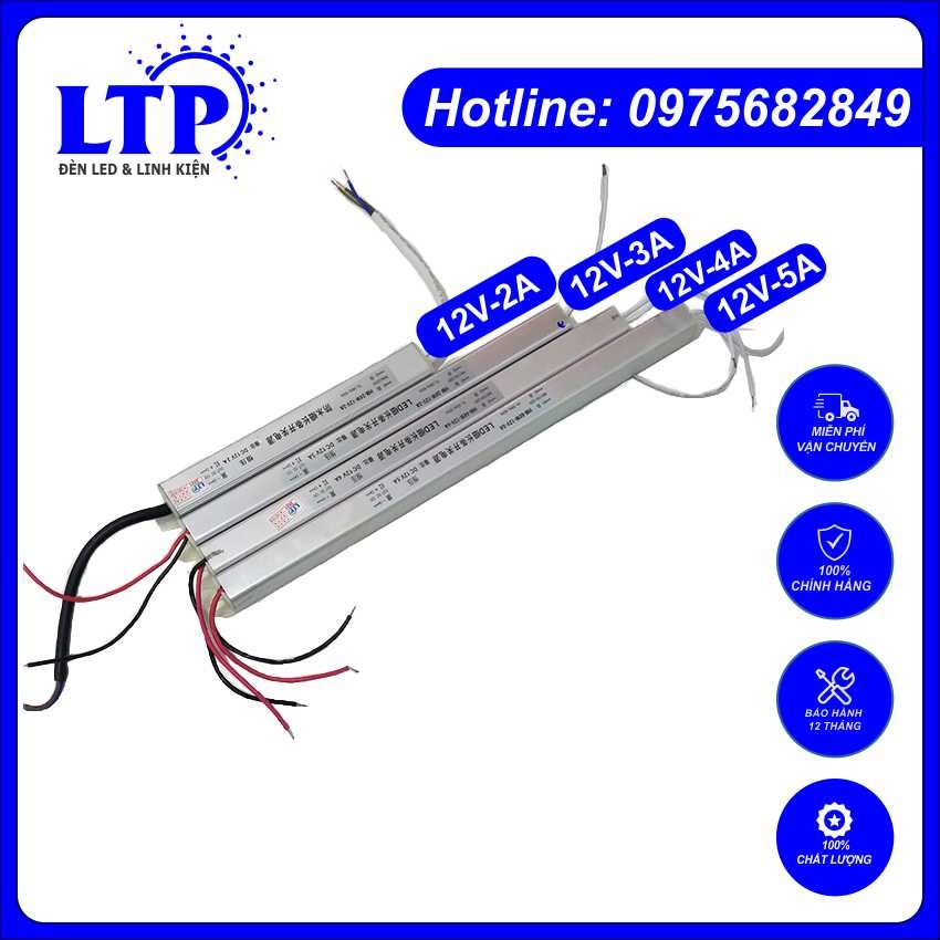Nguồn đũa 12V – 2A-3A-4A-5A dùng trong nhà và ngoài trời (Hàng công ty LTP)