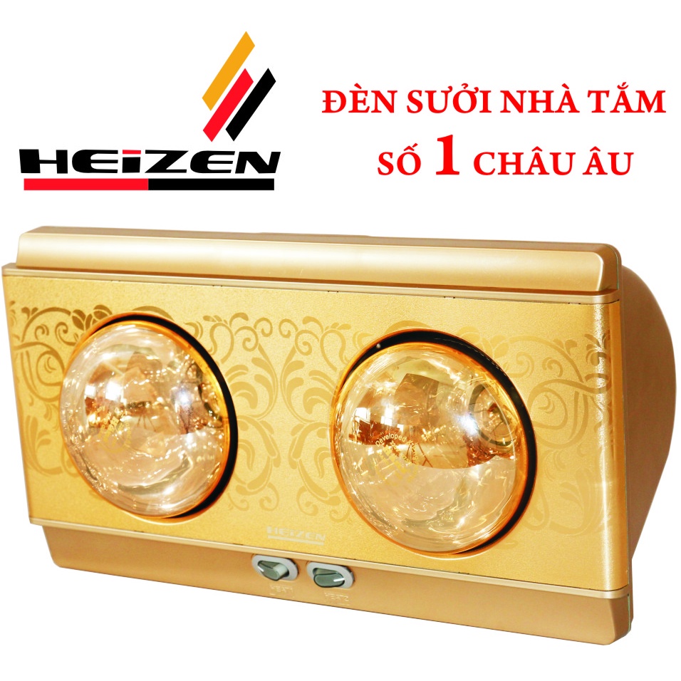 {Freeship} Đèn sưởi Heizen 2 bóng HE2B -HÀNG CHÍNH HÃNG