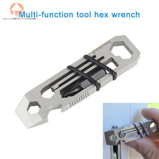 ★ABH★ Tiny Ratchet Multi-Tool Keychain Bottle Opener EDC Hex Wrenches Tool