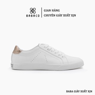 Giày Sneaker Nữ bAimée & bAmor Thể Thao Màu Trắng Đế Bằng Cổ Thấp Cao 2cm Hàn Quốc Chính Hãng Đẹp Cao Cấp - MS0963