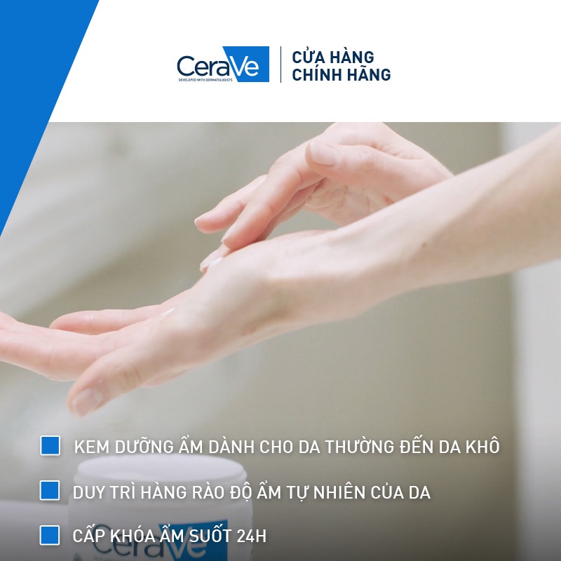 Kem dưỡng ẩm dành cho da khô Cerave Moisturizing Cream 454g-340g-50ml