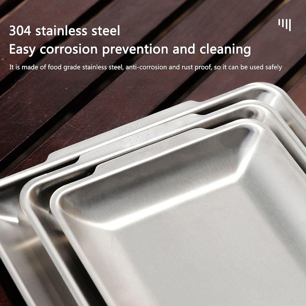 Khay Nướng Bánh Chống Dính Hình Chữ Nhật Tiện Dụng Khi Đi Cắm Trại