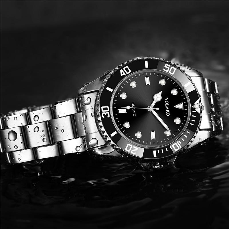 Đồng Hồ Đeo Tay Yolako Bằng Thép Không Gỉ Thời Trang Công Sở Cho Nam