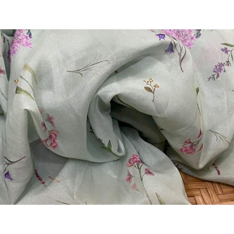 Vải tơ óng hoa