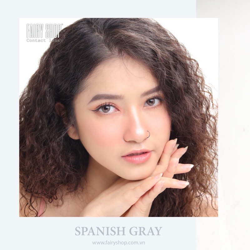 Áp tròng Spanish Gray 14.0mm - Kính Áp Tròng FAIRY SHOP CONTACT LENS độ cận 0 đến 8